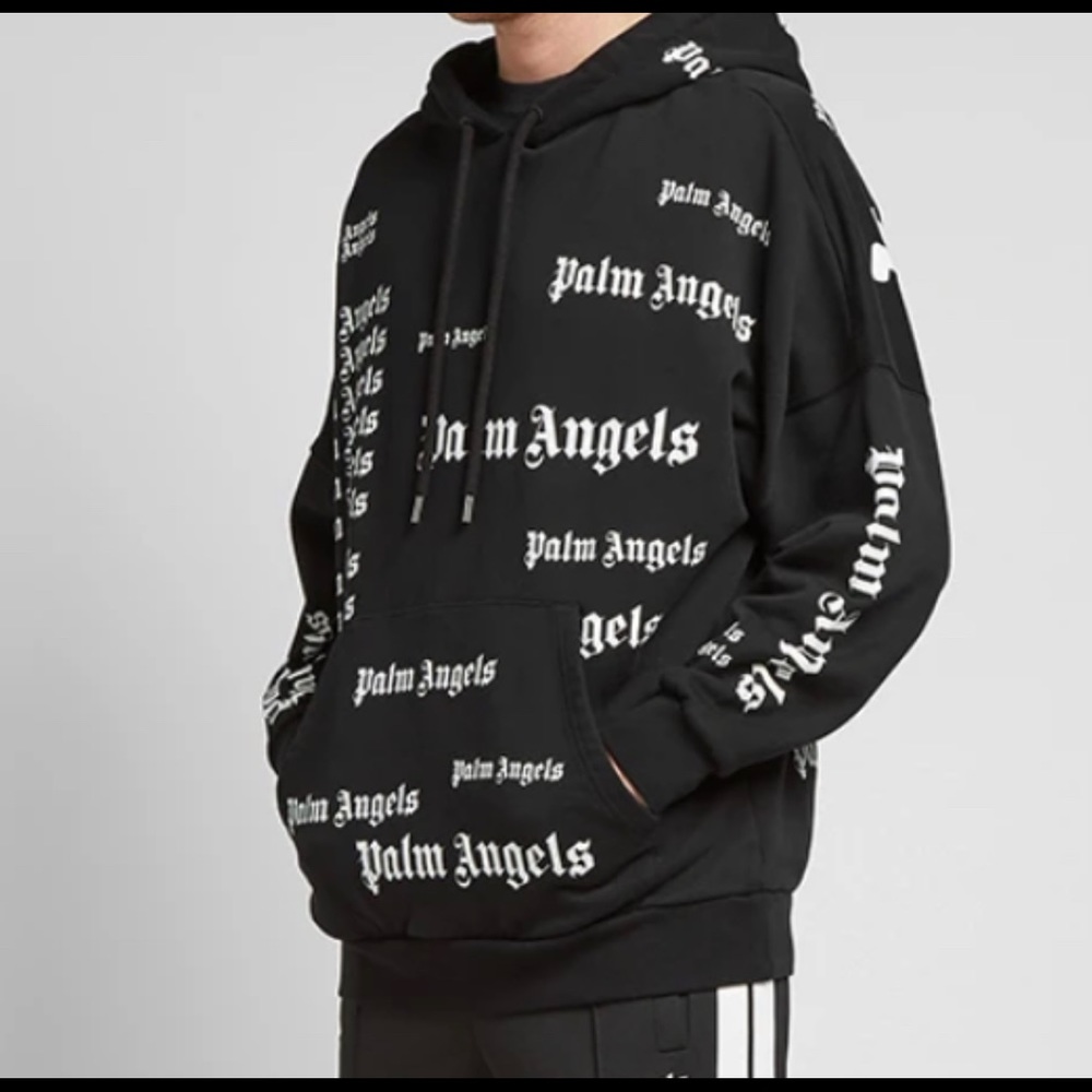 Palm Angels multi logo hoodie